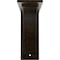 Ekena Millwork Morris Steel Bracket, Antiqued Brass 3"W x 8"D x 8"H BKTM03X08X08MOABS - alternate 2